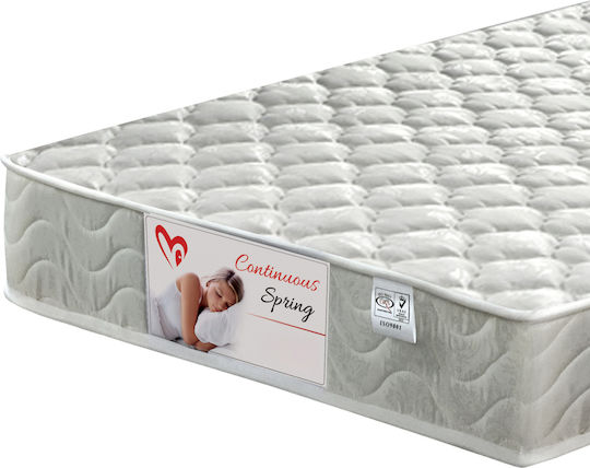 Suzie Metal Half-Double Bed Walnut With Slats And Mattress 110x190cm