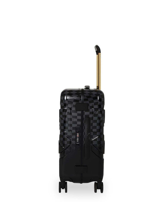 Sprayground Spritz Koffer Kabine Hart Schwarz mit 4 Räder Höhe 54,6cm
