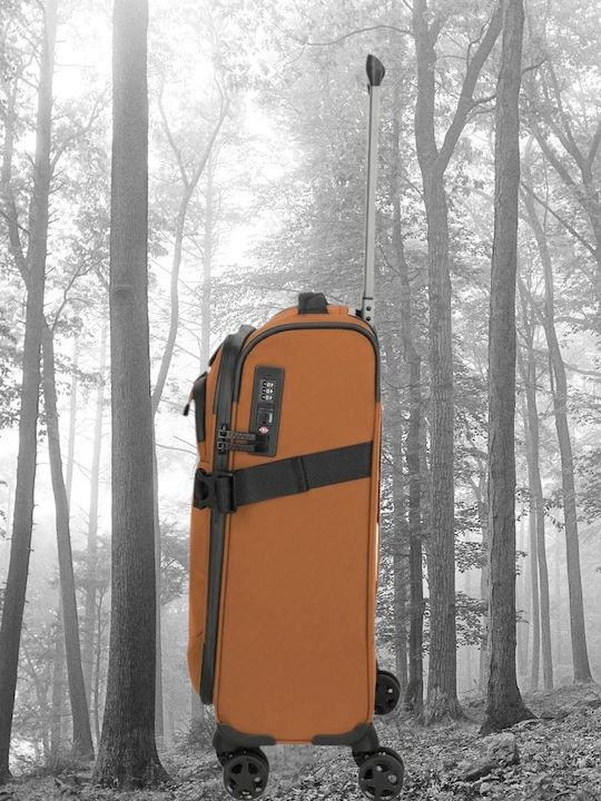 Travelite Βαλίτσα Ταξιδίου Καμπίνας Υφασμάτινη Curry με 4 Ρόδες Ύψους 55εκ.