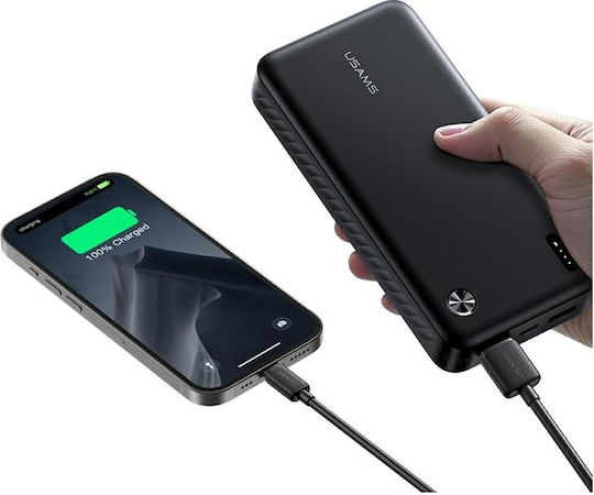 Usams PB83 Power Bank 20000mAh Power Delivery / Quick Charge 3.0 Μαύρο