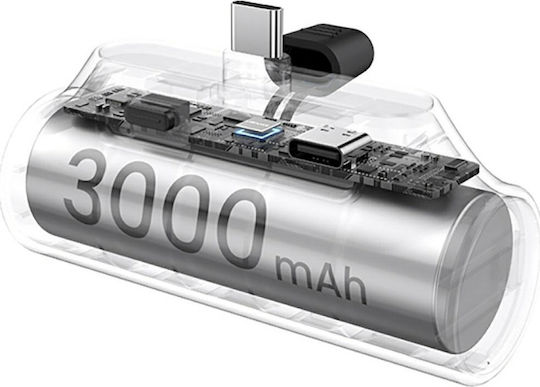 Usams PB79 Power Bank 3000mAh Ασημί