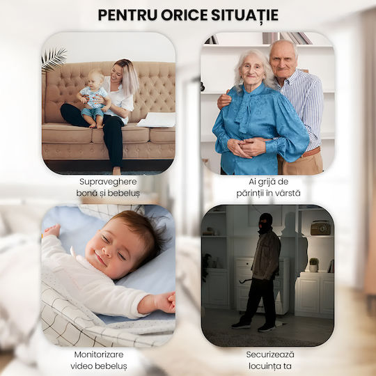 Cameră De Supraveghere În Ceas Wifi 1080p Full Hd Card De 128gb Inclus Viziune Nocturnă Detectare Mișcare Alerte Telefon Înregistrare Audio Video Aplicație Ios Android Supraveghere Acasă Birou