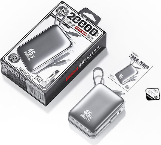WK WP-50 Power Bank 20000mAh 45W Power Delivery White