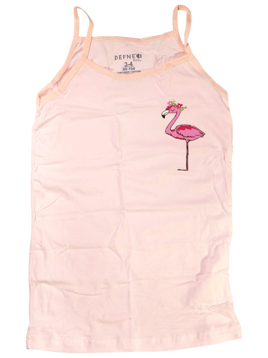 Defne Baby Sweet Flamingo Kids' Undershirt Tank Top Pink