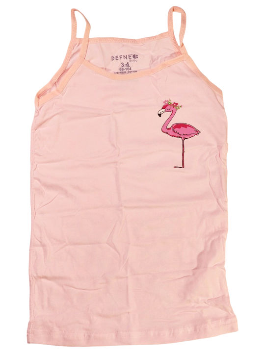 Defne Baby Sweet Pink Flamingo Kids' Undershirt Tank Top Sweet Pink