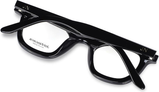 Johnocera Robert Jn269 C01 Unisex Ацетатни Рамки За Очилa Кръгли Черни