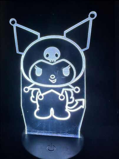 LED Kinder Dekorative Lampe Berührung mit Farbwechsel Schwarz 20x13cm
