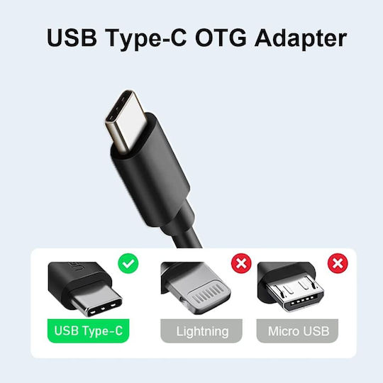 Adaptor Usb-c La Usb 3.0 Zola 60w 3a Tehnologie Pd Lungime 15 Cm Viteză Transfer 10 Gb S Negru