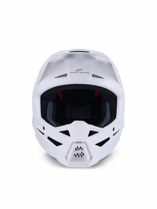 Alpinestars SM3 White Gloss Κράνος Μηχανής Motocross DOT / ECE 22.06