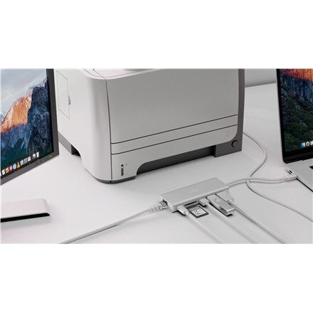 Goobay USB-C Docking Station με HDMI 4K PD Ethernet Ασημί (76788)