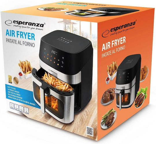 Esperanza Eka005 Friteuză cu aer 8lt Negru