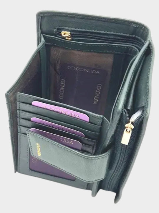 Large Leather Women's Wallet Classic Green