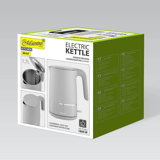 Maestro MR-037 Reisekessel 1.7Es 1800W Grau