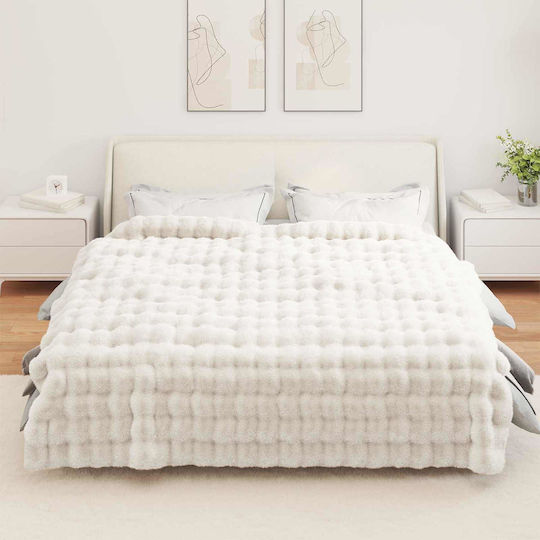 vidaXL Υπέρδιπλη 220x240εκ. Λευκό vidaXL Υπέρδιπλη 220x240εκ. Λευκό