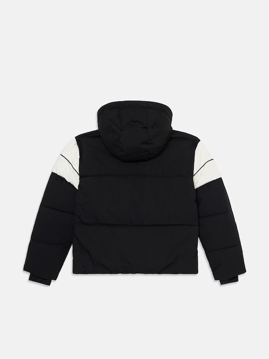 Ellesse Kids' Casual Jacket with Lining & Hood Black