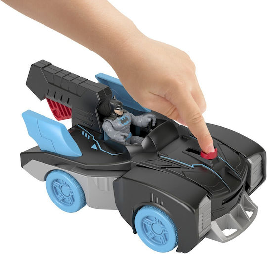 Φigură de acțiune Batman Imaginext Dc Super Friends Vehicle Bat-tech Batmobile cu lumină