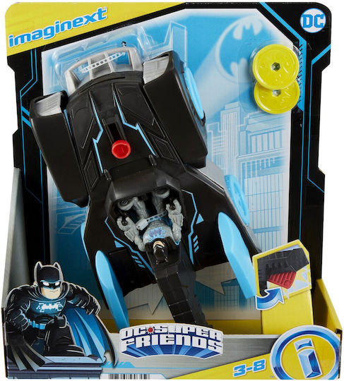Φigură de acțiune Batman Imaginext Dc Super Friends Vehicle Bat-tech Batmobile cu lumină