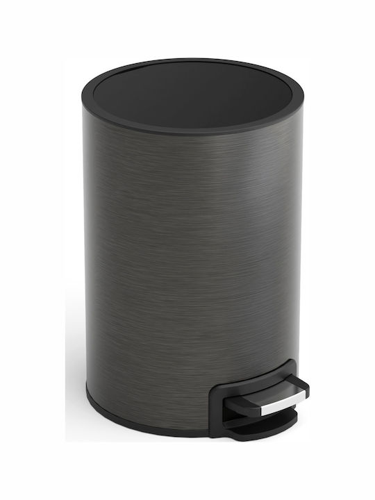 Imex Metalic Perie de toaletă 5lt Negru