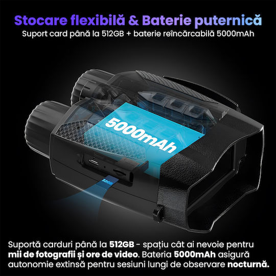 Αδιάβροχα Ψηφιακά Κιάλια 10x Νυκτός 650gr