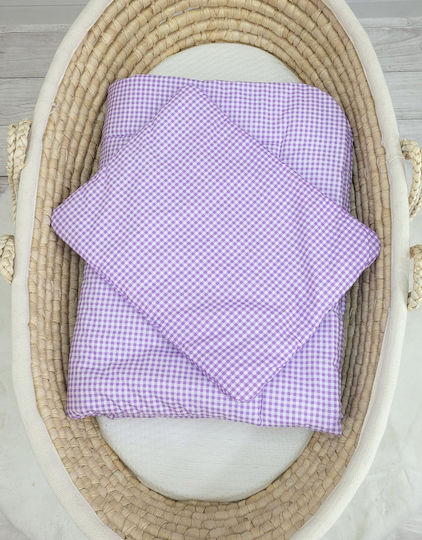 Newborn Σετ Λίκνου Purple 2τμχ