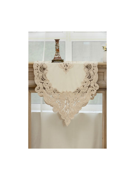 Liolios Home Tischtuch Leinen Beige 67x170cm