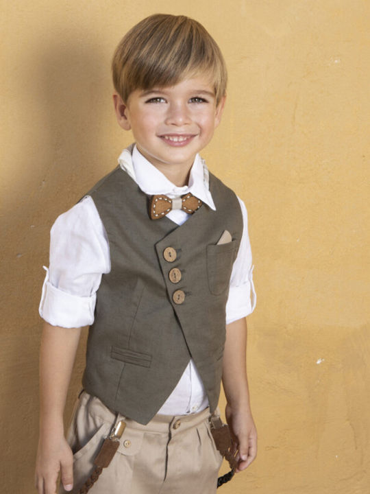 Baby Bloom Taufkleidung Für Jungen Khaki Anzug