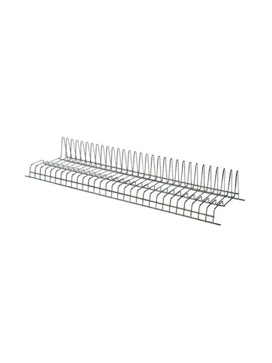 Cabinet Dish Rack Metallic 76.5cm Silver