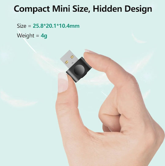 Usb Симулатор Wmj01 Mouse Jiggler 3 Режима Черен – Предотвратява Заспиване На Системата