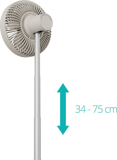 Duux Flex Ventilator Sockel 10W Lüfterdurchmesser 21cm Graues
