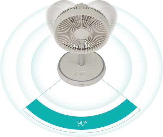 Duux Flex Ventilator Sockel 10W Lüfterdurchmesser 21cm Graues