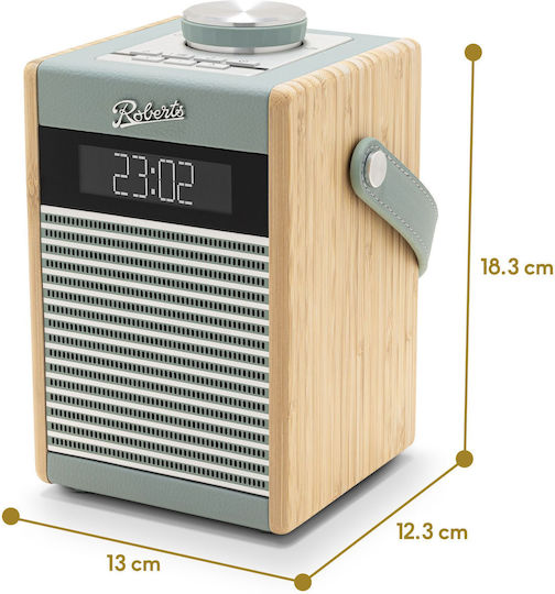 Roberts Rambler Midi Φορητό Ραδιόφωνο Επαναφορτιζόμενο DAB+ με Bluetooth Duck Egg Blue