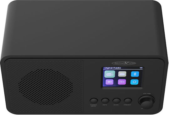 Reflexion HRA1881 Tabletop Radio Electric DAB+ with Bluetooth and USB Black