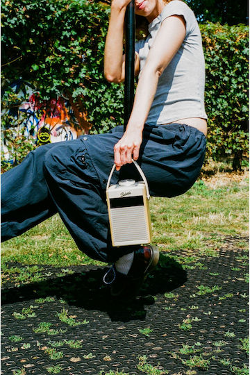 Roberts Rambler Midi Portable Radio Rechargeable DAB+ with Bluetooth Pastel Cream