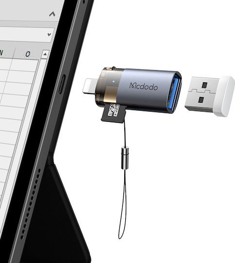 Mcdodo Μετατροπέας USB-A female σε Lightning male 1τμχ OT-7850