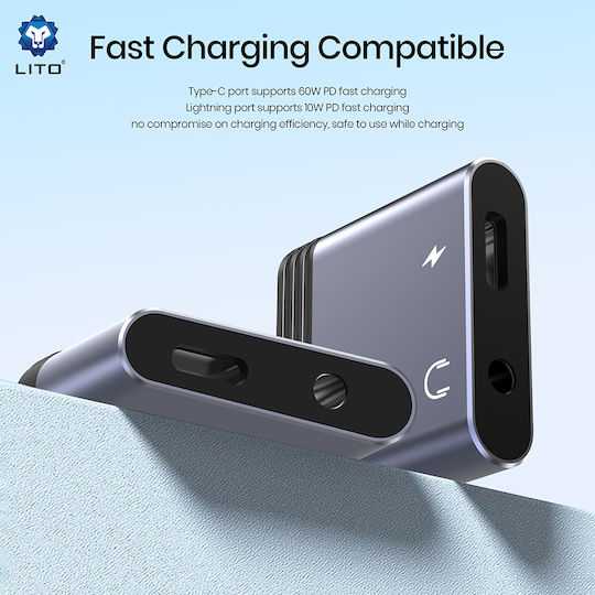 Lito Converter USB-C / 3.5mm male to 3.5mm female 1pcs