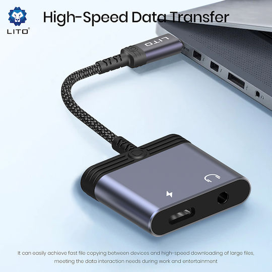 Lito Converter USB-C / 3.5mm male to 3.5mm female 1pcs