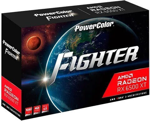 PowerColor Radeon RX 6500 XT 4GB GDDR6 Fighter V3 Graphics Card