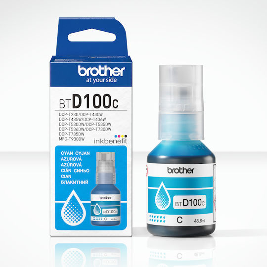 Brother BTD100C Original InkJet Printer Ink Cyan (BT-D100C)