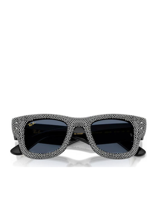 Ray Ban Wayfarer Unisex Sunglasses with Black Metallic Frame and Black Lens RB4940BP 686580