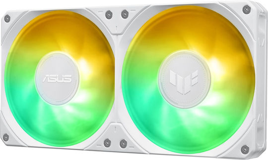 Asus TUF Gaming LC III 240 Охлаждане AIO CPU с 2 Вентилатора 120mm и ARGB Осветление Бял