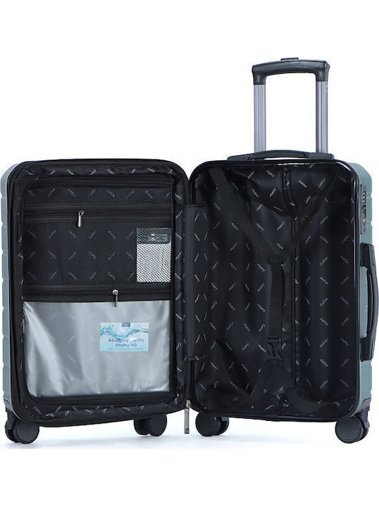 Lavor Valiză De Călătorie Cabina Dură Verde Cu 4 Roți Înălțime 55 Cm