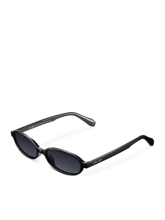 Meller Osei Women's Sunglasses with Black Horn-Rimmed Frame and Black Lens OS-TUTCAR