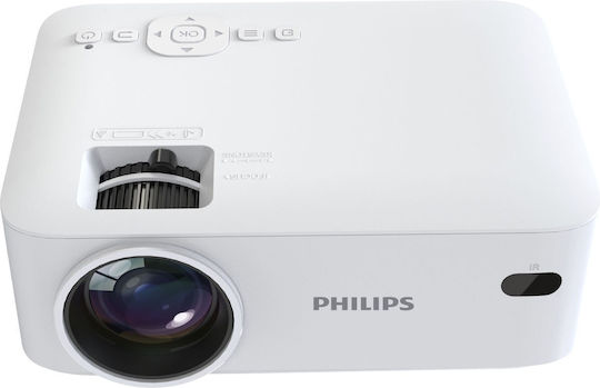 Philips NeoPix 100 NPX100/INT Projector LCD LED Lamp with Built-in Speakers White