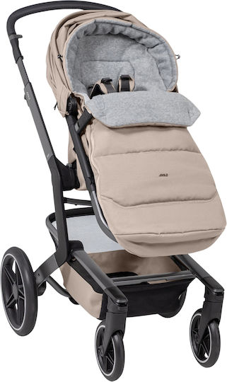 Joolz Universal Stroller Footmuff Waterproof Brown With Fleece Lining 95x40cm