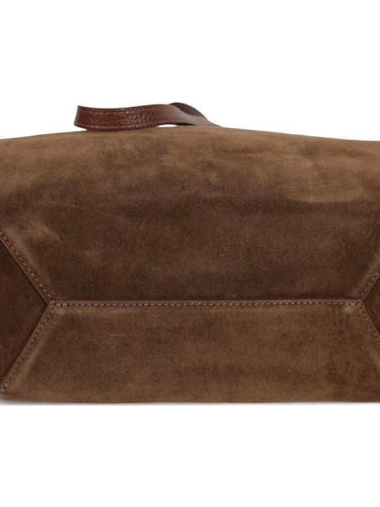 Damentasche Schulter Handtasche Wildleder Braune