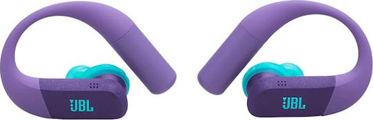 JBL Endurance Peak 4 In-ear Bluetooth Handsfree Ακουστικά με Αντοχή στον Ιδρώτα και Θήκη Φόρτισης Μωβ