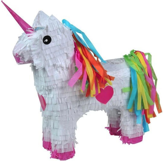 Pinata Tematică Petrecere Unicorni Flippy Pinata Din Hârtie Carton Pinata Pentru Copii 50 X 35 X 10 Cm Albă