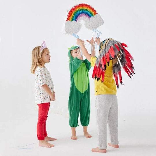 Pinata Petrecere Curcubeu Flippy Din Hârtie Carton Petrecere Pinata 45 X 28 X 9 Cm Multicoloră