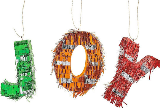 Mini Joy Pinata Flippy Set Accesorii Petrecere 3 Piese Din Hârtie Creponată Carton Pinata De Petrecere 40 X 27 X 8 Cm Verde Portocaliu Roșu