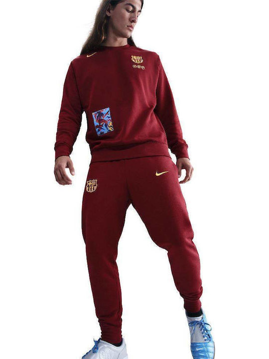 Barcelona Sweatpants with Elastic Team Red / Opti Yellow
